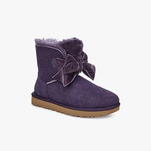 Ugg Gita Twinkle Bow Mini Women Classic Boots Purple (0281PGJVN)